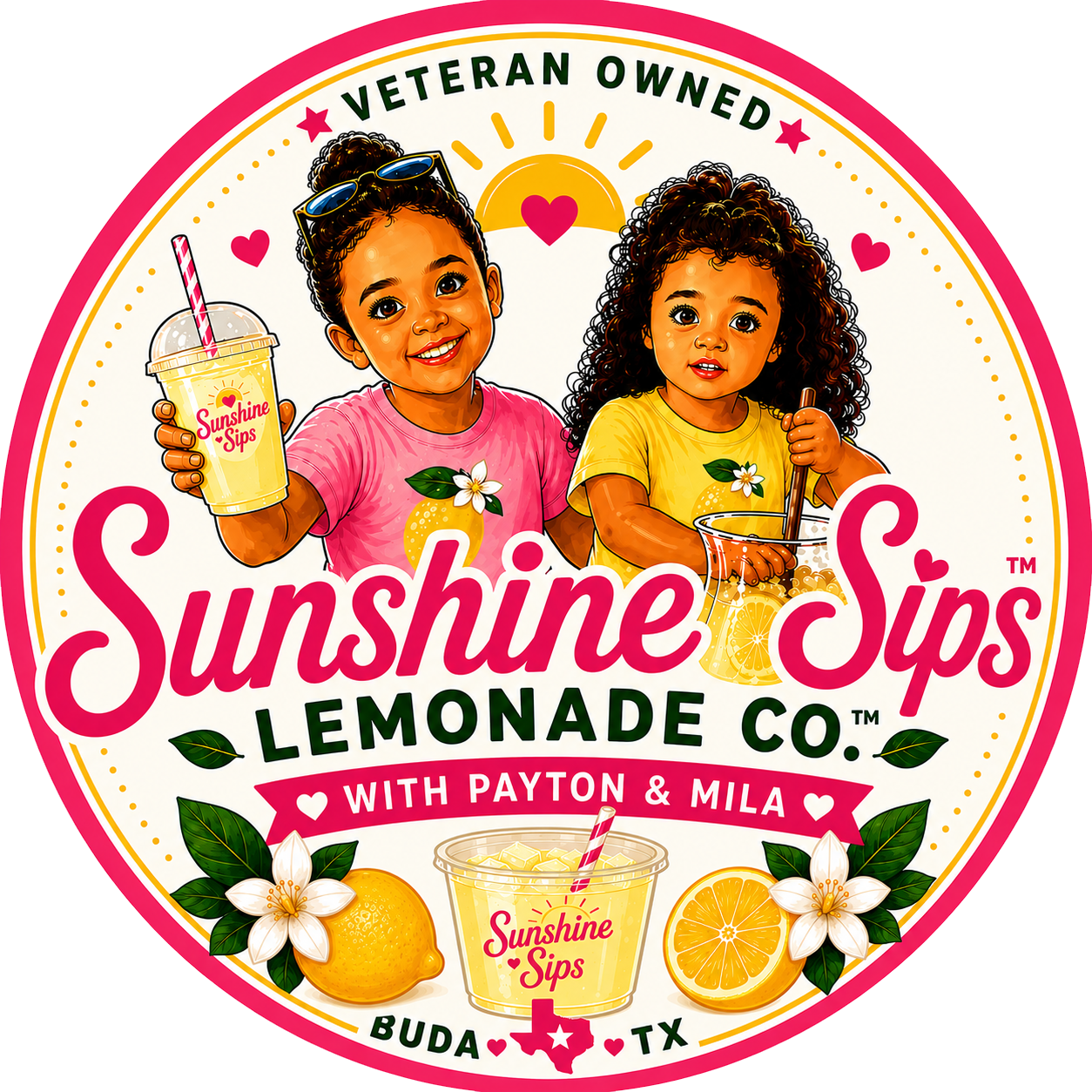 Sunshine Sips Lemonade Co. with Payton and Mila